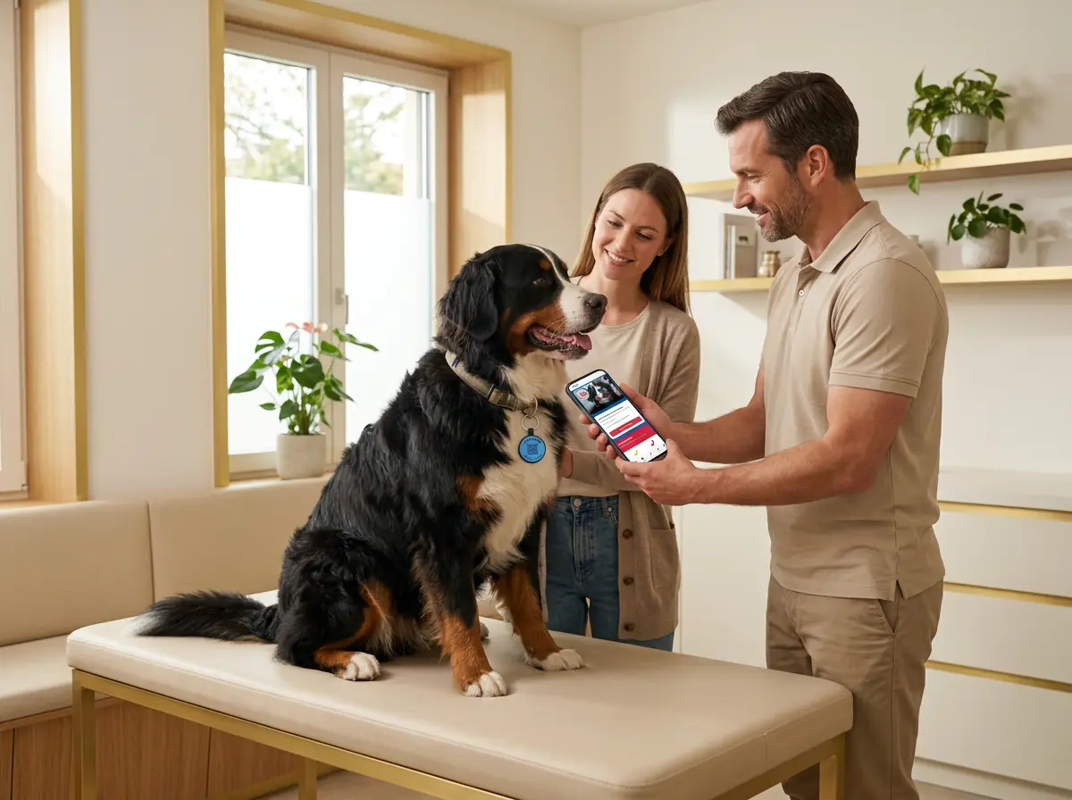 Example image of a pet with special health needs